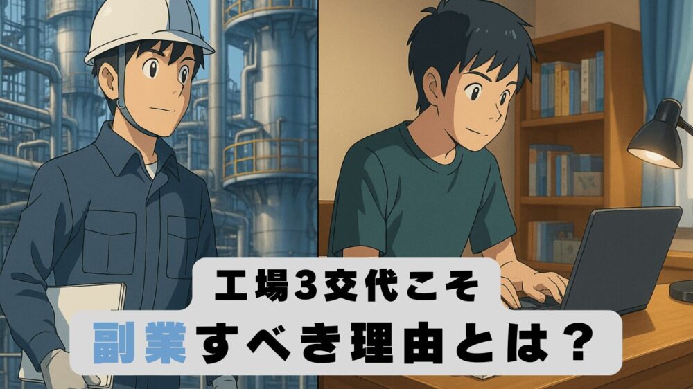 工場3交代勤務者こそ副業すべきたった一つの理由