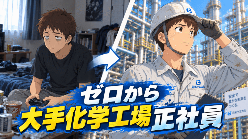 ゼロから大手化学工場正社員